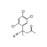 2-Methyl-4-oxo-2-(2,4,5-trichlorophenyl)pentanenitrile