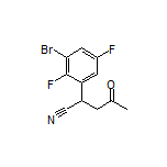 2-(3-Bromo-2,5-difluorophenyl)-4-oxopentanenitrile