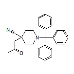 4-(2-Oxopropyl)-1-tritylpiperidine-4-carbonitrile