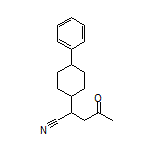 4-Oxo-2-(4-phenylcyclohexyl)pentanenitrile