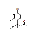 2-(4-Bromo-2,3-difluorophenyl)-2-methyl-4-oxopentanenitrile
