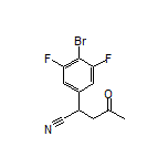 2-(4-Bromo-3,5-difluorophenyl)-4-oxopentanenitrile
