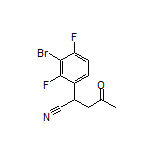 2-(3-Bromo-2,4-difluorophenyl)-4-oxopentanenitrile