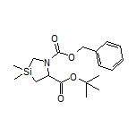 tert-Butyl 1-Cbz-3,3-dimethyl-1,3-azasilolidine-5-carboxylate