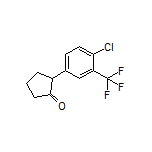 2-[4-Chloro-3-(trifluoromethyl)phenyl]cyclopentanone