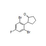 2-(2,6-Dibromo-4-fluorophenyl)cyclopentanone
