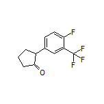 2-[4-Fluoro-3-(trifluoromethyl)phenyl]cyclopentanone