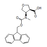 (3S,4R)-4-[Fmoc-(methyl)amino]tetrahydrofuran-3-carboxylic Acid