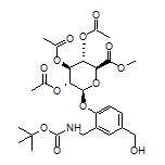 (2S,3R,4S,5S,6S)-2-[2-[(Boc-amino)methyl]-4-(hydroxymethyl)phenoxy]-6-(methoxycarbonyl)tetrahydro-2H-pyran-3,4,5-triyl Triacetate
