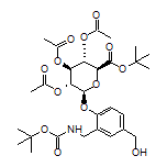(2S,3S,4S,5R,6S)-2-(tert-Butoxycarbonyl)-6-[2-[(Boc-amino)methyl]-4-(hydroxymethyl)phenoxy]tetrahydro-2H-pyran-3,4,5-triyl Triacetate