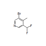 3-Bromo-5-(difluoromethyl)-4-methylpyridine