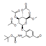 (2S,3R,4S,5S,6S)-2-[2-[(Boc-amino)methyl]-4-formylphenoxy]-6-(methoxycarbonyl)tetrahydro-2H-pyran-3,4,5-triyl Triacetate