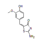 (E)-2-Amino-5-(4-hydroxy-3-methoxybenzylidene)thiazol-4(5H)-one