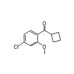 (4-Chloro-2-methoxyphenyl)(cyclobutyl)methanone