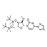 1-[(2R,3R,4R,5R)-4-[(tert-Butyldimethylsilyl)oxy]-5-[[(tert-butyldimethylsilyl)oxy]methyl]-3-methoxytetrahydrofuran-2-yl]-4-(1H-1,2,4-triazol-1-yl)pyrimidin-2(1H)-one