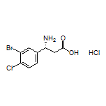 (R)-3-Amino-3-(3-bromo-4-chlorophenyl)propanoic Acid Hydrochloride