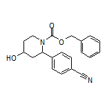 4-(1-Cbz-4-hydroxypiperidin-2-yl)benzonitrile