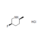 (2S,5R)-5-Fluoro-2-methylpiperidine Hydrochloride