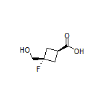 (1R,3R)-rel-3-Fluoro-3-(hydroxymethyl)cyclobutanecarboxylic Acid