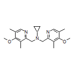 N,N-Bis[(4-methoxy-3,5-dimethyl-2-pyridyl)methyl]cyclopropanamine