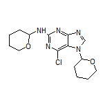 6-Chloro-N,7-bis(tetrahydro-2H-pyran-2-yl)-7H-purin-2-amine