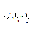 Ethyl (R)-2-[(S)-2-(Boc-amino)propanamido]-3-mercaptopropanoate