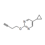 2-(But-3-yn-1-yloxy)-5-cyclopropylpyrimidine