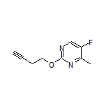 2-(But-3-yn-1-yloxy)-5-fluoro-4-methylpyrimidine