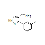 [3-(3-Fluorophenyl)-4-pyrazolyl]methanamine