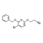 4-(Benzyloxy)-5-bromo-2-(but-3-yn-1-yloxy)pyrimidine