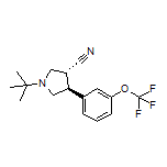 (3R,4S)-1-(tert-Butyl)-4-[3-(trifluoromethoxy)phenyl]pyrrolidine-3-carbonitrile