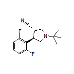 (3S,4R)-1-(tert-Butyl)-4-(2,6-difluorophenyl)pyrrolidine-3-carbonitrile