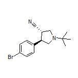 (3S,4R)-4-(4-Bromophenyl)-1-(tert-butyl)pyrrolidine-3-carbonitrile