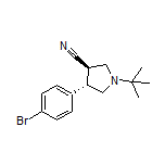 (3R,4S)-4-(4-Bromophenyl)-1-(tert-butyl)pyrrolidine-3-carbonitrile