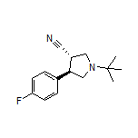 (3S,4R)-1-(tert-Butyl)-4-(4-fluorophenyl)pyrrolidine-3-carbonitrile