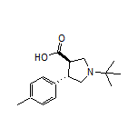 (3R,4S)-1-(tert-Butyl)-4-(p-tolyl)pyrrolidine-3-carboxylic Acid