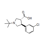 (3R,4S)-1-(tert-Butyl)-4-(3-chlorophenyl)pyrrolidine-3-carboxylic Acid