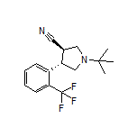 (3R,4S)-1-(tert-Butyl)-4-[2-(trifluoromethyl)phenyl]pyrrolidine-3-carbonitrile