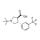 (3S,4R)-1-(tert-Butyl)-4-[3-(trifluoromethyl)phenyl]pyrrolidine-3-carboxylic Acid