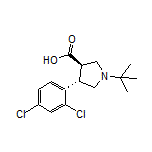 (3R,4S)-1-(tert-Butyl)-4-(2,4-dichlorophenyl)pyrrolidine-3-carboxylic Acid
