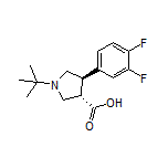 (3S,4R)-1-(tert-Butyl)-4-(3,4-difluorophenyl)pyrrolidine-3-carboxylic Acid