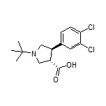 (3S,4R)-1-(tert-Butyl)-4-(3,4-dichlorophenyl)pyrrolidine-3-carboxylic Acid