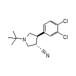 (3S,4R)-1-(tert-Butyl)-4-(3,4-dichlorophenyl)pyrrolidine-3-carbonitrile