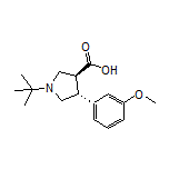 (3S,4R)-1-(tert-Butyl)-4-(3-methoxyphenyl)pyrrolidine-3-carboxylic Acid