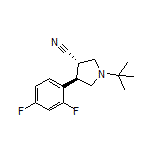 (3S,4R)-1-(tert-Butyl)-4-(2,4-difluorophenyl)pyrrolidine-3-carbonitrile