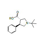 (3S,4R)-1-(tert-Butyl)-4-phenylpyrrolidine-3-carboxylic Acid