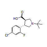 (3R,4S)-1-(tert-Butyl)-4-(4-chloro-2-fluorophenyl)pyrrolidine-3-carboxylic Acid