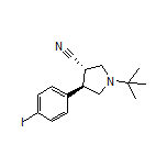 (3S,4R)-1-(tert-Butyl)-4-(4-iodophenyl)pyrrolidine-3-carbonitrile