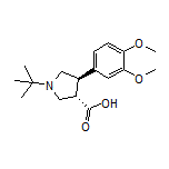 (3S,4R)-1-(tert-Butyl)-4-(3,4-dimethoxyphenyl)pyrrolidine-3-carboxylic Acid