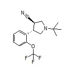 (3R,4S)-1-(tert-Butyl)-4-[2-(trifluoromethoxy)phenyl]pyrrolidine-3-carbonitrile